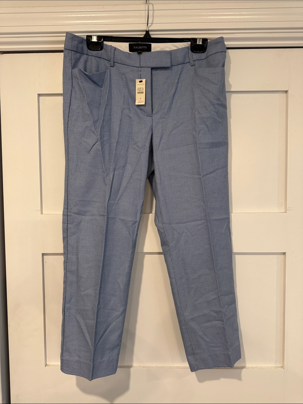 Talbots Blue Geometric Dress Pants